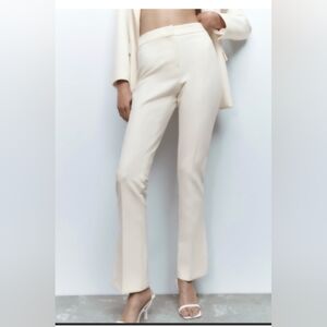 Zara Cream Flare Women's Pants